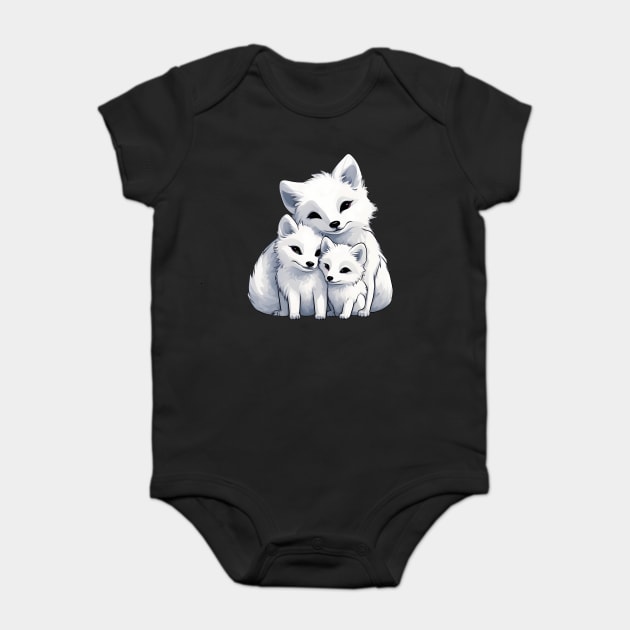 Fox Mum & Kids Baby Bodysuit by animegirlnft